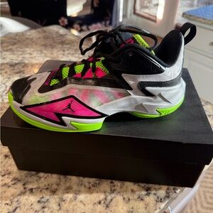 Jordan Take One 3 Basketball - Black, Pink, Green